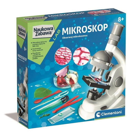 Clementoni Naukowa zabawa Doświadczenia z mikroskopem 508068