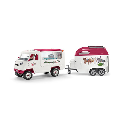Schleich Mobilna lecznica dla zwierząt ze źrebakiem Horse Club 023101