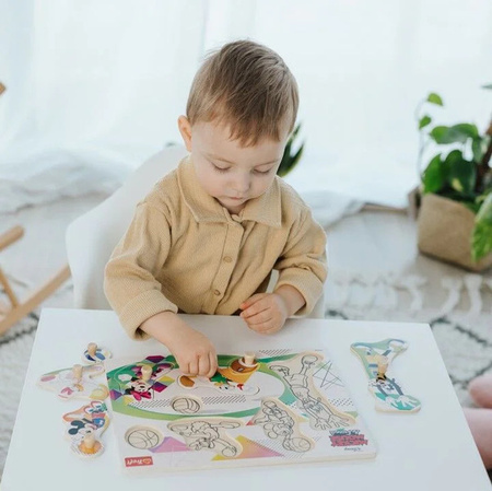 Trefl Zabawka drewniana Puzzle medium Mickey Mouse&Friends 618563
