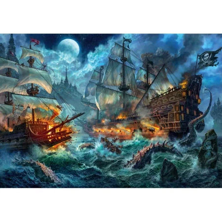 Clementoni Puzzle 6000 HQ Pirates Battle 365302
