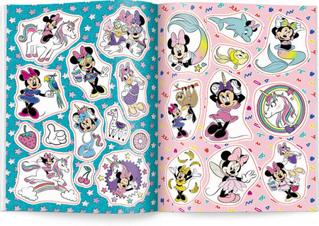 Książeczka MINNIE NAKLEJAM I KOLORUJĘ 342463