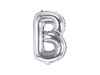Balon foliowy litera "b", 35cm, srebrny