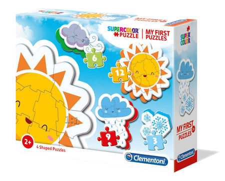 Clementoni puzzle 3,6,9,12 moje pierwsze puzzle, pogoda