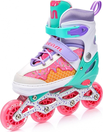 Rolki Meteor Cream 4w1 L 38-41 062610