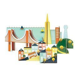 Petit collage puzzle przestrzenne san francisco 767949