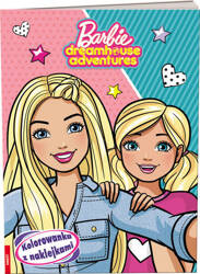 Książeczka BARBIE DREAMHOUSE ADVENTURES KOLOROWANKA Z NAKLEJKAMI 336400