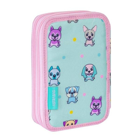 Piórnik podwójny bez wyposażenia Astrabag Puppies World AC2 220819