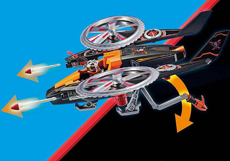 Playmobil 70023 galaxy helikopter piratów