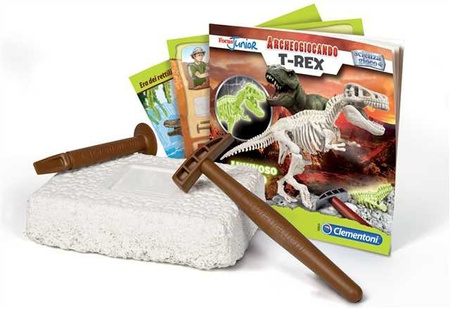 Clementoni skamieniałości  t-rex fluo