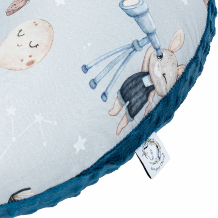 Duży Bamusowy Rogal Królik Astronom z minky poseidon rozmiar 50x65 cm 421057