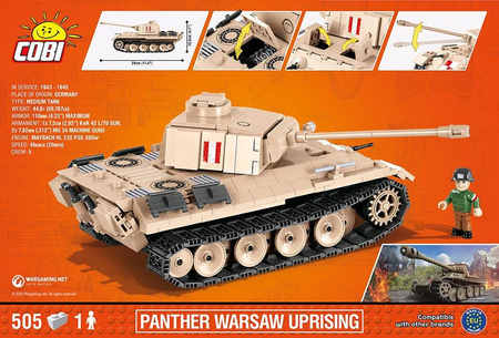 Cobi 3035 panther warsaw uprising 505 kl.
