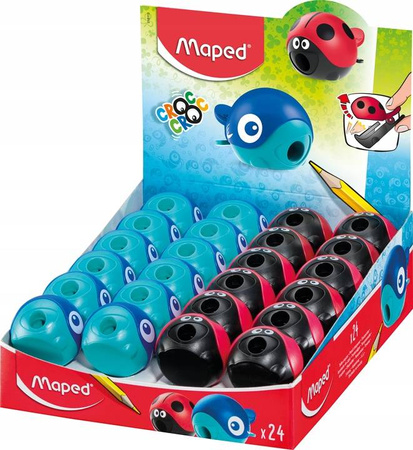 Maped Temperówka Croc Croc Easy 1 otwór (kol. niebieski,czerwony) 181130