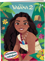 Książeczka DISNEY VAIANA 2 KOLOROWANKA Z NAKLEJKAMI 345327