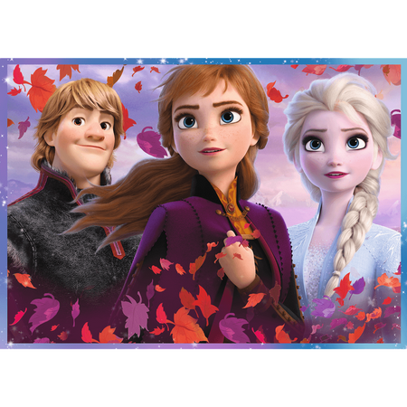Puzzle trefl 4W1 Podróż w nieznane / Disney Kraina Lodu 2 343236