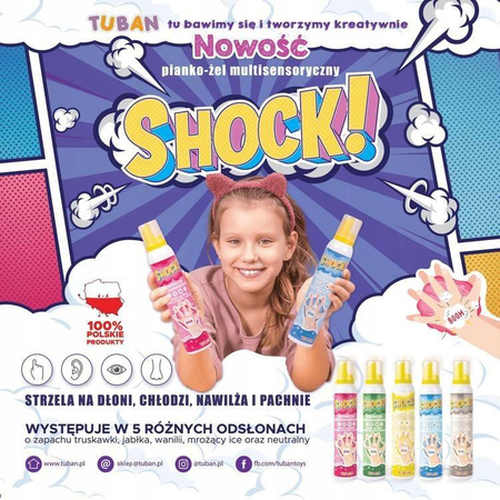 Tuban Shock! multisensoryczny pianko-żel 200ml Wanilia 034023