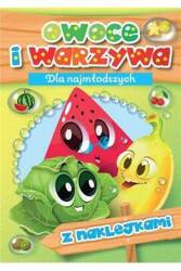 Kolorowanka owoce i warzywa z naklejkami 604303