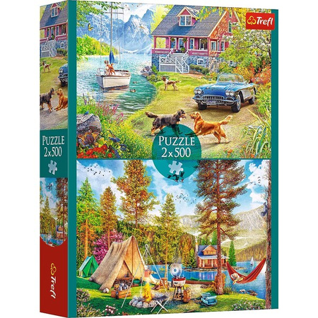 Puzzle Trefl 2x500 Letni relaks 374971