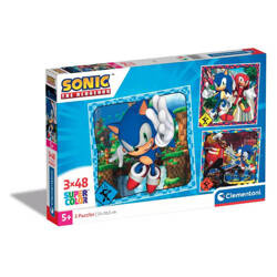 Clementoni Puzzle 3x48 Super Kolor Sonic 253203