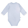 Body zakładane z długim rękawem newborn niebieski 050