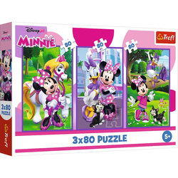 Puzzle Trefl 3x80 Minnie i przyjaciele 348897