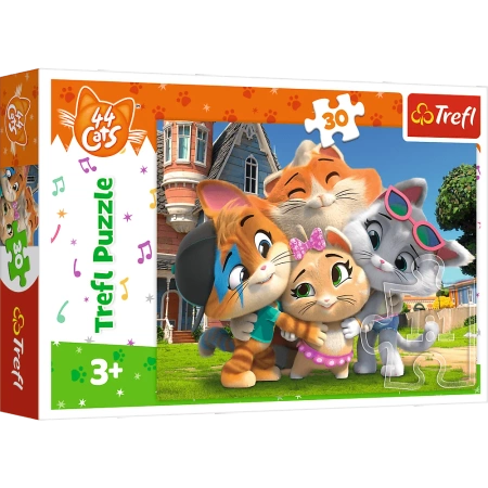 Puzzle Trefl 30 Przyjaźń w kociej krainie 182880