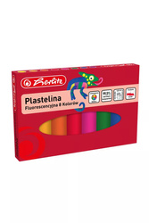 Herlitz Plastelina 8kol fluo 588996