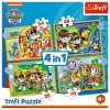 Puzzle Trefl 4w1 Wakacyjny Psi Patrol 