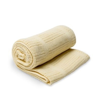 Lulujo kocyk bawełniany tkany yellow 457554