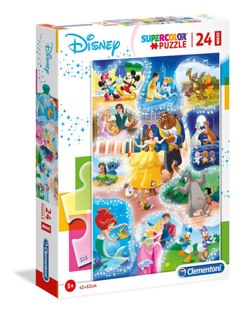 Clementoni puzzle 24 maxi super kolor dance time 