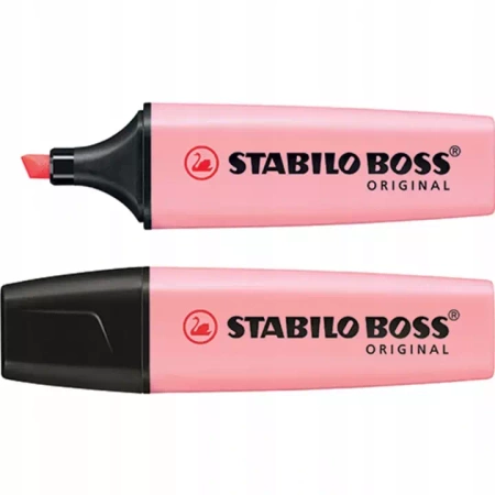 Zakreślacz stabilo boss pastel różowy