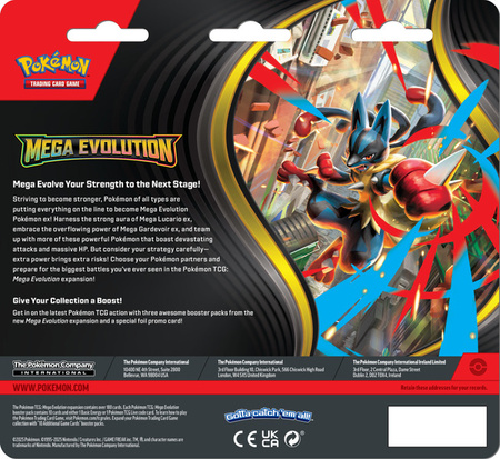 Pokemon TCG Mega Evolution 3-pak bliste MIX 115101