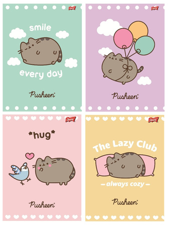 Zeszyt A5 32k linia laminowany PUSHEEN 679629
