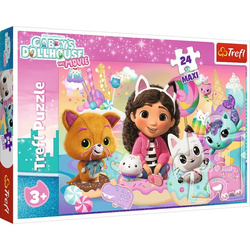 Puzzle Trefl 24 maxi Koci świat Gabby 143812