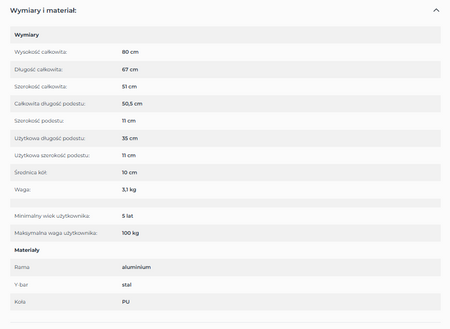 Kinderkraft Solis Black Hulajnoga 927401