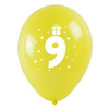 Balony z nadrukiem cyferki 9 3 szt 221986