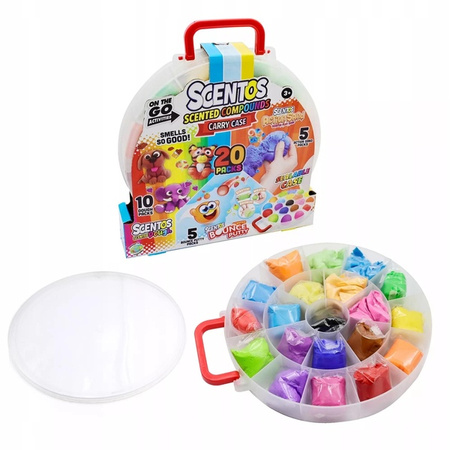 Scentos Pachnące masy plastyczne Walizeczka 20 szt. 407974