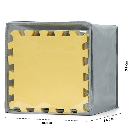 Kinderkraft mata piankowa puzzle luno yellow żółte