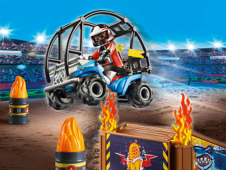 Playmobil 70820 Starter Pack Pokaz kaskaderski z quadem 708205