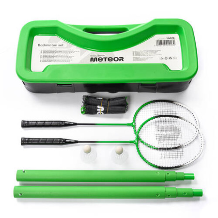 Zestaw do badmintona Meteor Serve siatka + 2 rakietki 010130