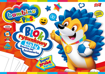 Blok rysunkowy A3 20k BAMBINO PLUS (super gruba kartka) 100g STANDARD 003578