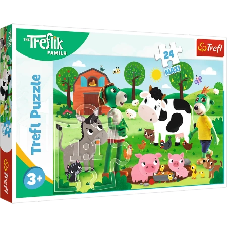 Puzzle Trefl 24 maxi Trefliki na wsi 143614