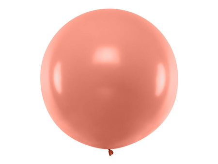 Balon okrągły 1m Metallic Rose Gold 795396