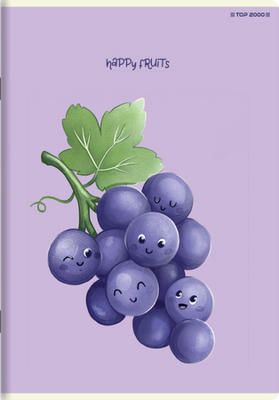 Zeszyt Top 2000 A6 32k krata 70g Fruits 429746