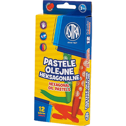 Pastele olejne heksagonalne ASTRA 12 kolorów 190495