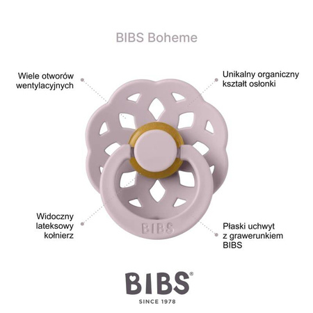 Bibs Boheme smoczek uspok. Ivory S