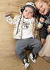 Mayoral Dres 3 częściowy dla chłopca rozm. 4-6 m 70 kolor 48 gris mez