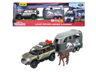 Majorette Land Rover zestaw dżokeja 25 cm światło dźwięk 068106