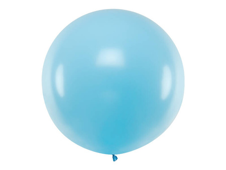 Balon okrągły 1m Pastel Light Blue 117204