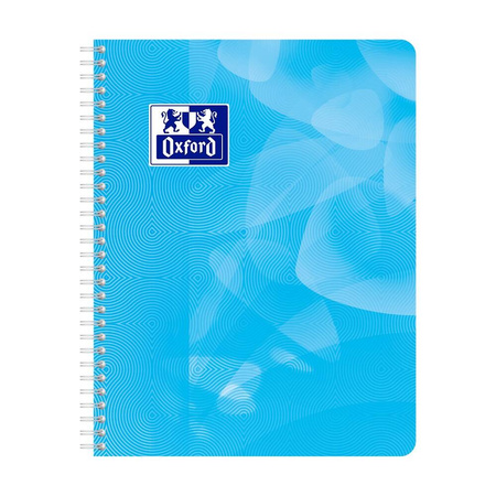 Kołozeszyt Oxford 17x22 A5 80k 90g Lagon PP 2 spirale 096636