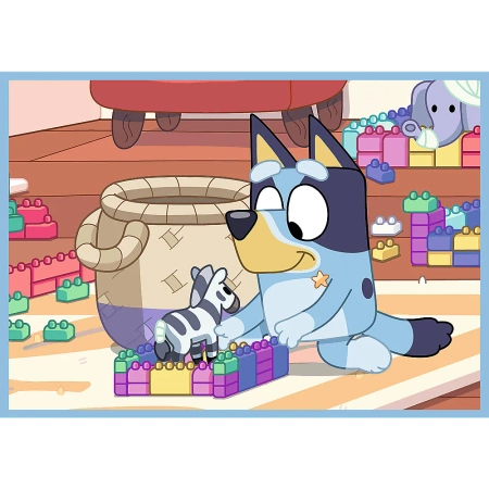 Puzzle Trefl 4w1 Bluey i jego świat 346374